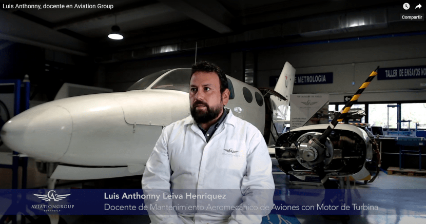 Docente mantenimiento aeromecanico aviones motor turbina
