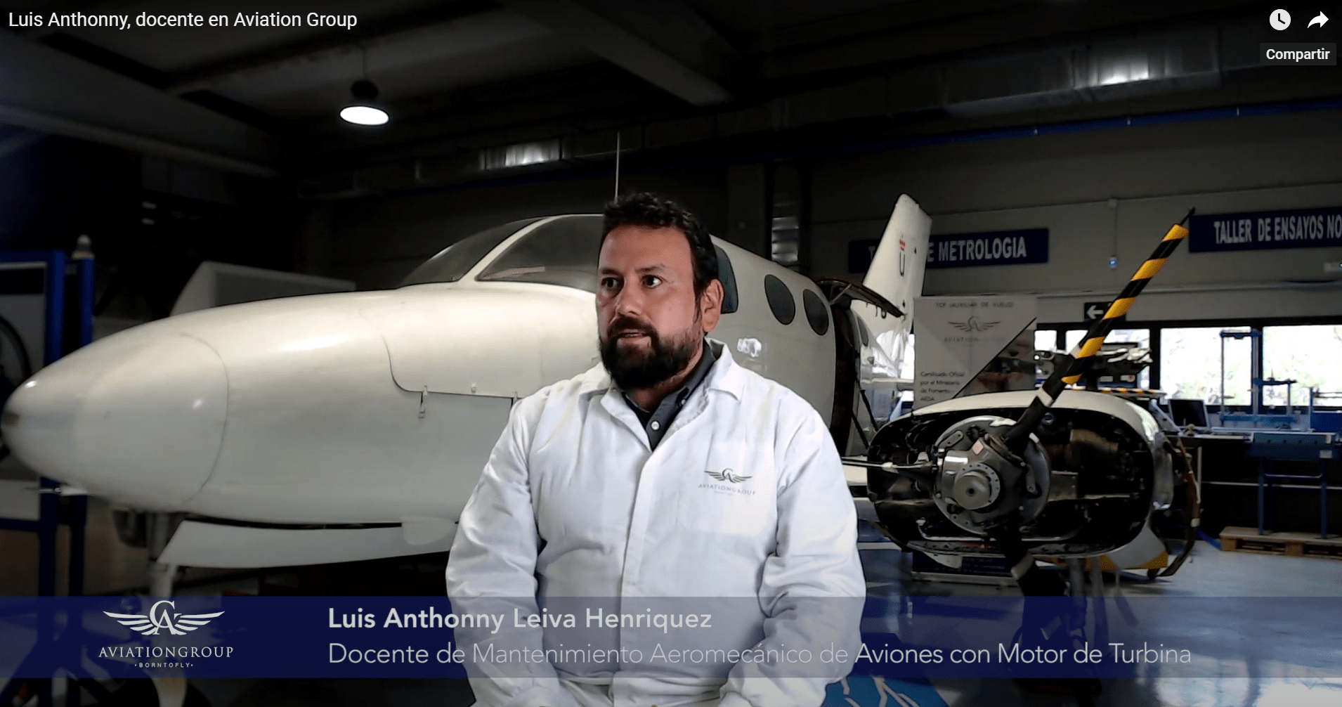 Docente mantenimiento aeromecanico aviones motor turbina