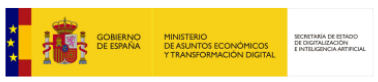 Ministerio Asuntos Económicos y Transformación Digital